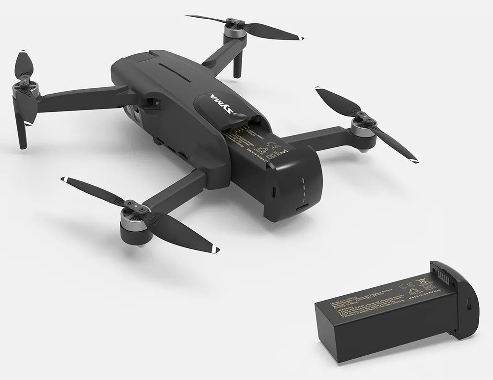 Drone Syma W3 Câmera 2K/WiFi/GPS - Preto