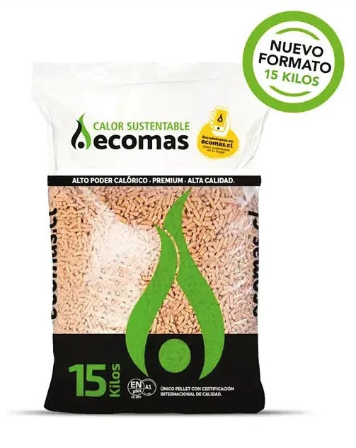 PELLET PARA CALEFACCION ECOMAS X 15KG
